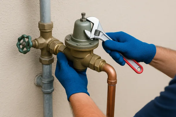 a leaking sink pipe with some tools on the floor in Leander, TX - Hydro JettingPlumbing Services