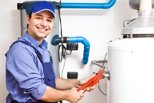 a water softener installation in Leander, TX - New Construction Plumbing Services